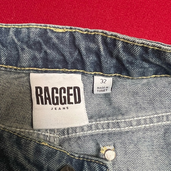 Ragged jeans worn once size 32 waist wide legged - Picture 1 of 3